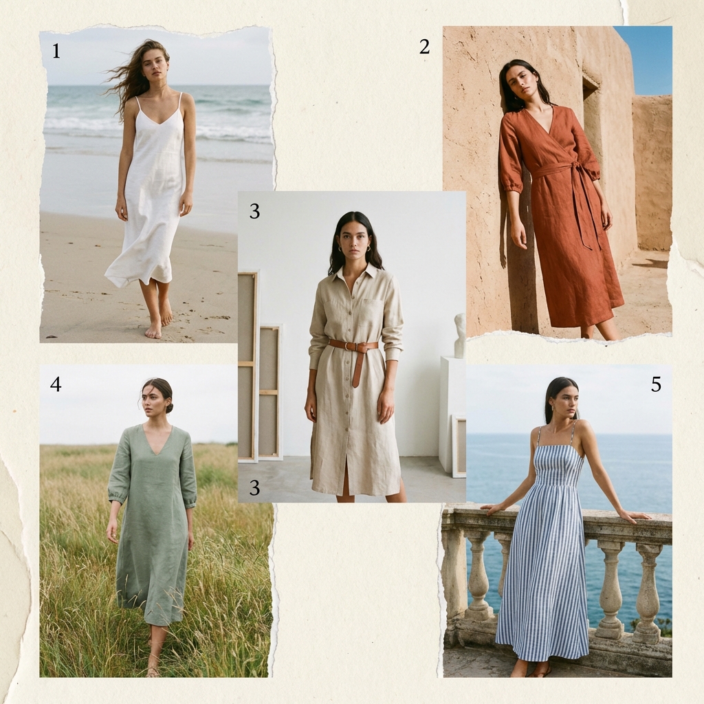 Các kiểu váy linen dự tiệc